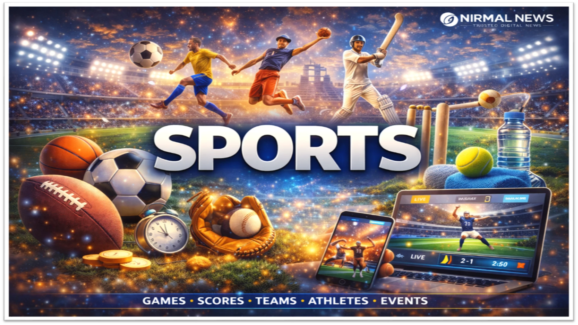 Sports News – Live Scores, Matches & Tournaments | Nirmal News